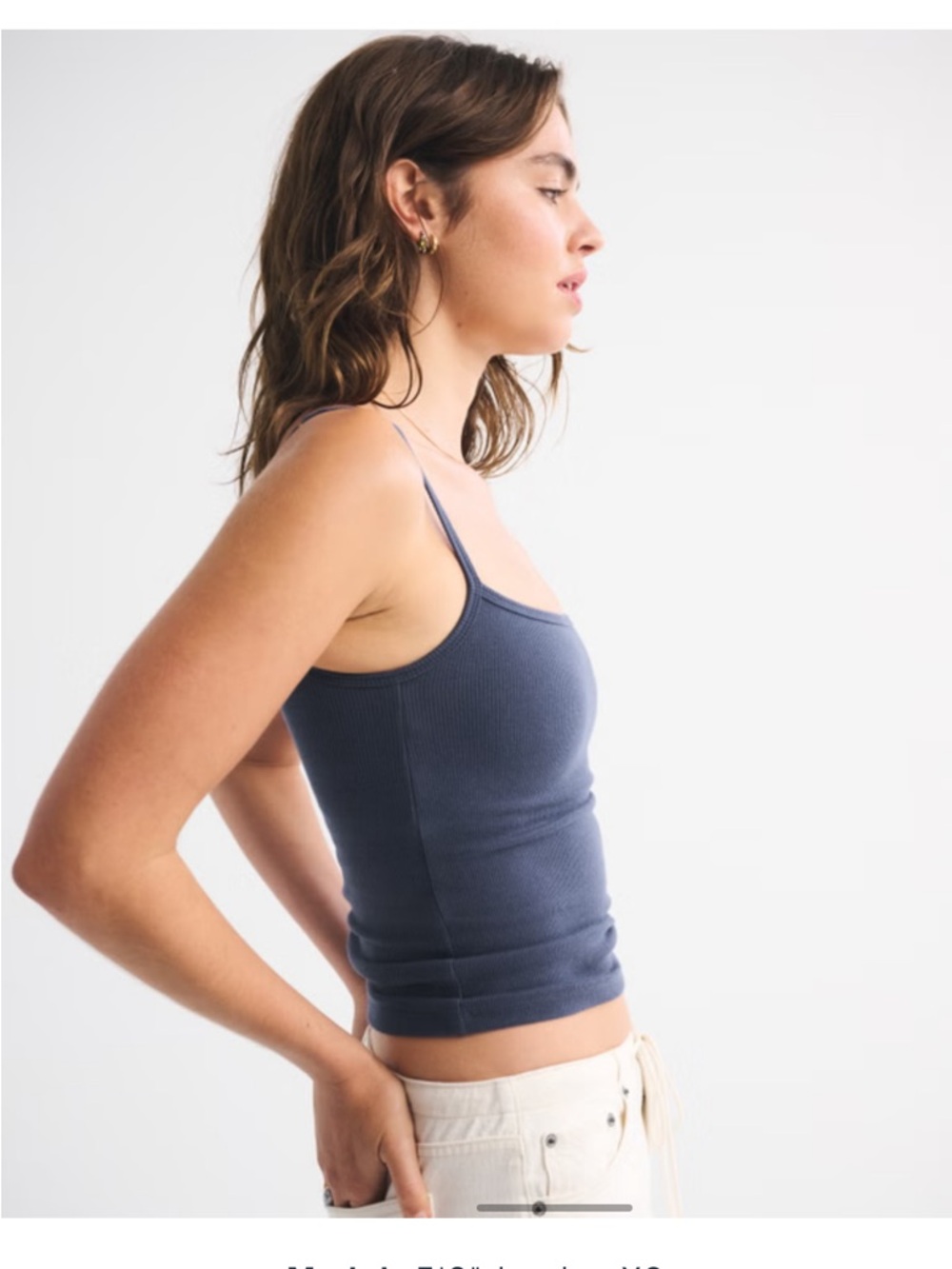 Abercrombie & Fitch Bra Free Rib 90s Cami - Picture 4 of 6